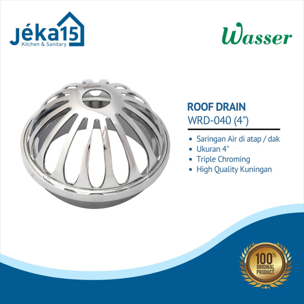 WASSER WRD-040 ROOF DRAIN 4 INCH