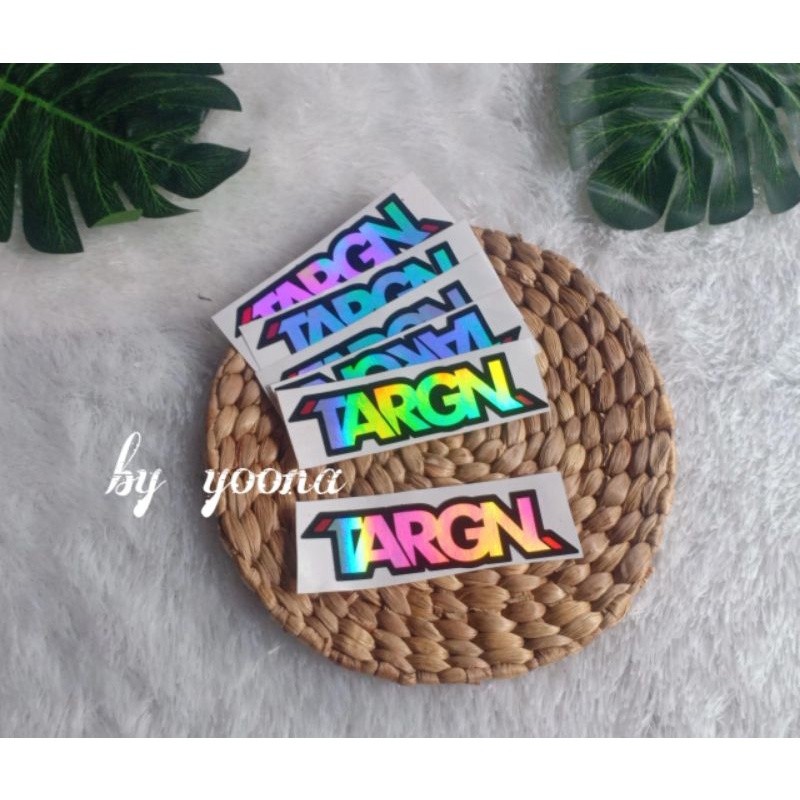 

stiker TARGN murah princut stiker hologram team arogan