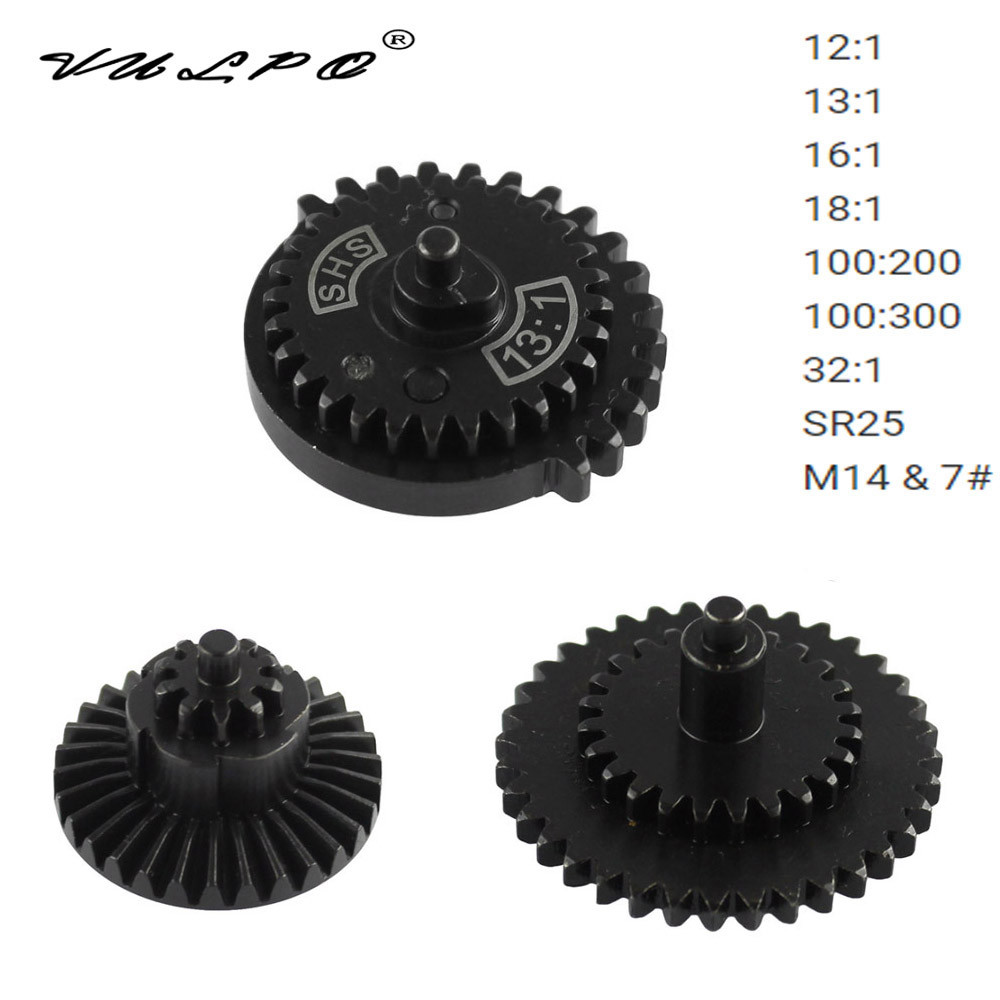 VULPO 12:1 13:1 16:1 18:1 100:200 100:300 32:1 SR25 M14 High Speed & High Torque Gear Set For Ver.2/