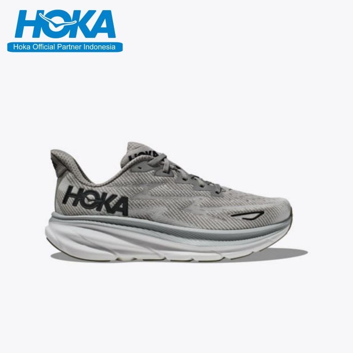 HOKA RUNNING MEN'S Sepatu Hoka One One Clifton 9 Grey