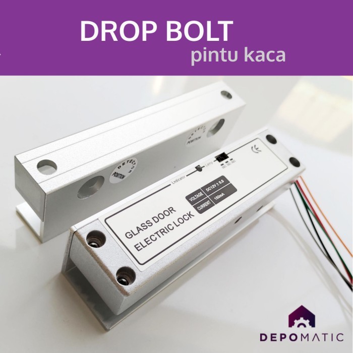 

LARIS -Dropbolt Pintu Kaca Frameless Akses Door Drop bolt