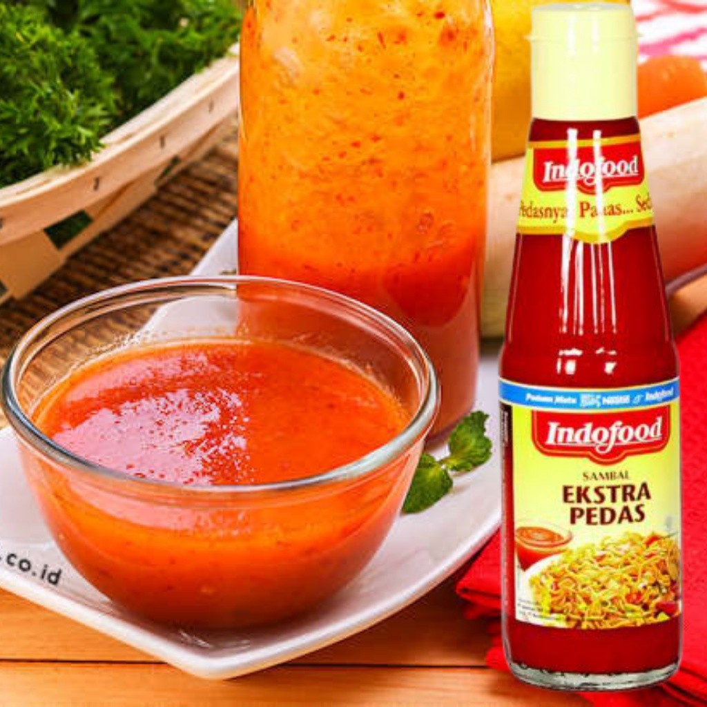 

kimoura shop-Promo Saos Sambal Indofood Extra Pedas 335 ml Botol Besar-undefined