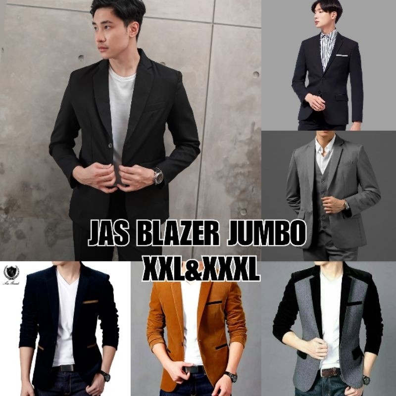 Dvandra.id Jas Blazer Pria Jumbo XXL XXXL Jas Formal Jas Cassual