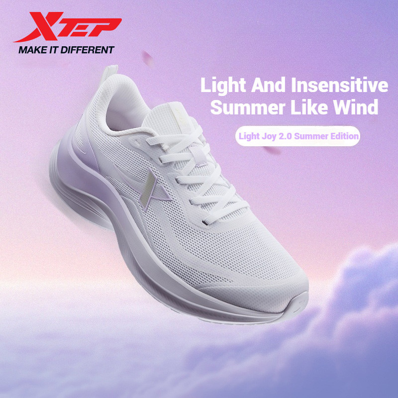 Xtep Running Shoes for Men 2025 Summer Shock-absorbing Non-slip Lightweight Mesh Comfortable Breatha