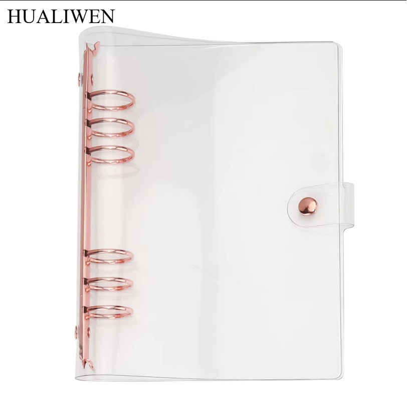 

A6/A5 GlitterRose Golden Glittery Bling Binder Notebook Cover Diary Agenda Planner Paper Cover School Stationery