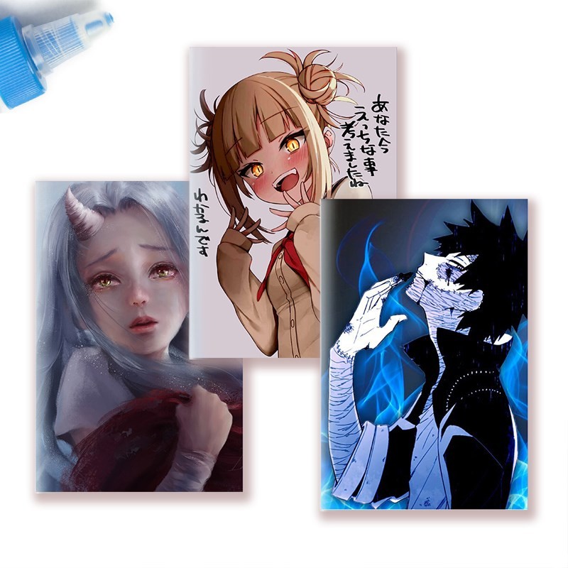 

A5 Notebook Note Book Anime My Boku No Hero Academia Sketch Manga Graffiti Paint Cover Eri Dabi Deku Toga Shigaraki COSPLAY #X76