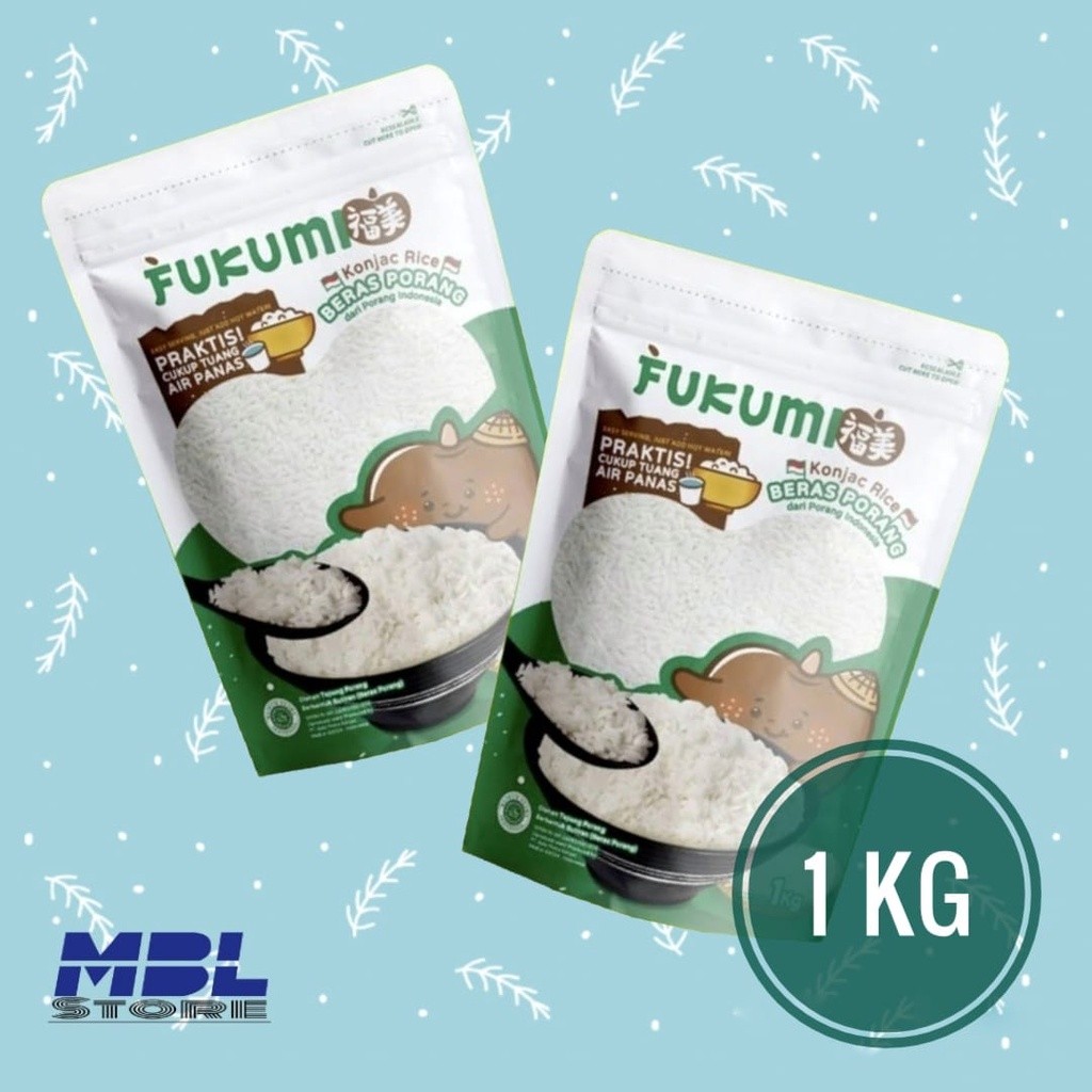 

READY STOCK !!! FUKUMI BERAS PORANG POUCH 1KG