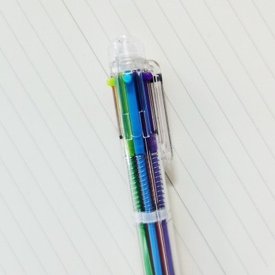 

Pulpen 6 Warna Transparan Pena Ballpont Pen Six-in-One Color 237