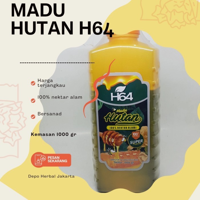 

Madu Hutan Super H64 Produksi Al Wadey 1 kg 100% Nektar Asli