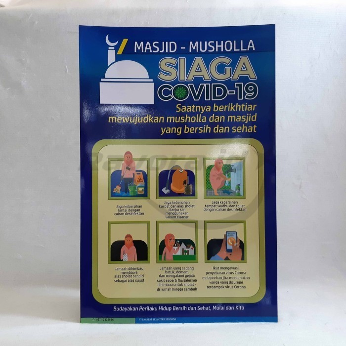 

Paket Poster Masjid Siaga bonus Stiker Cara Cuci Tangan
