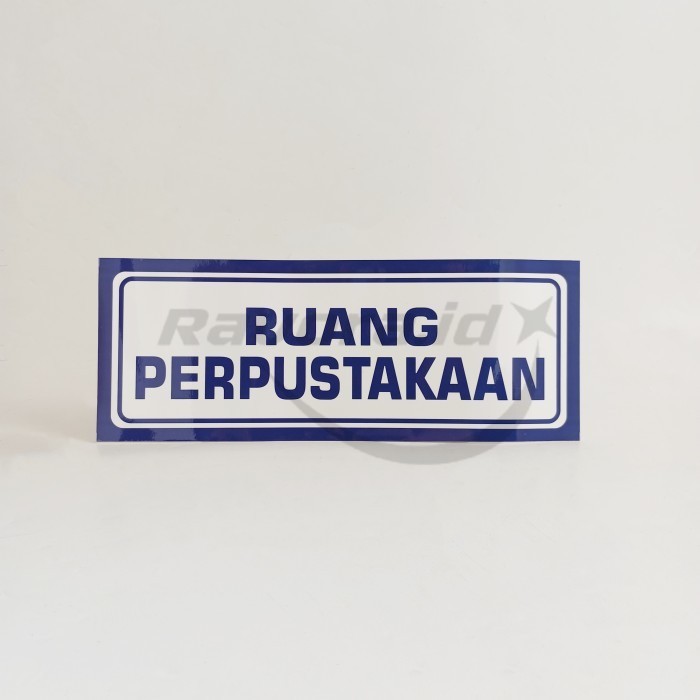 

Stiker Papan Nama Ruang Perpustakaan/ Stiker Nama Ruangan Sekolah