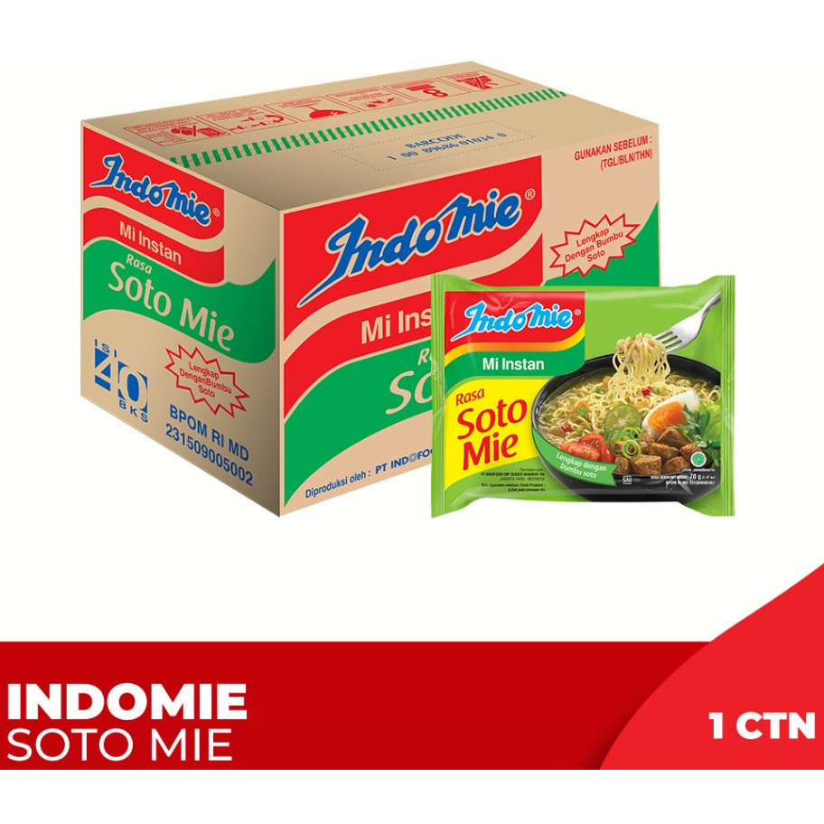 

1 ctn Indomie Soto Mie indofood