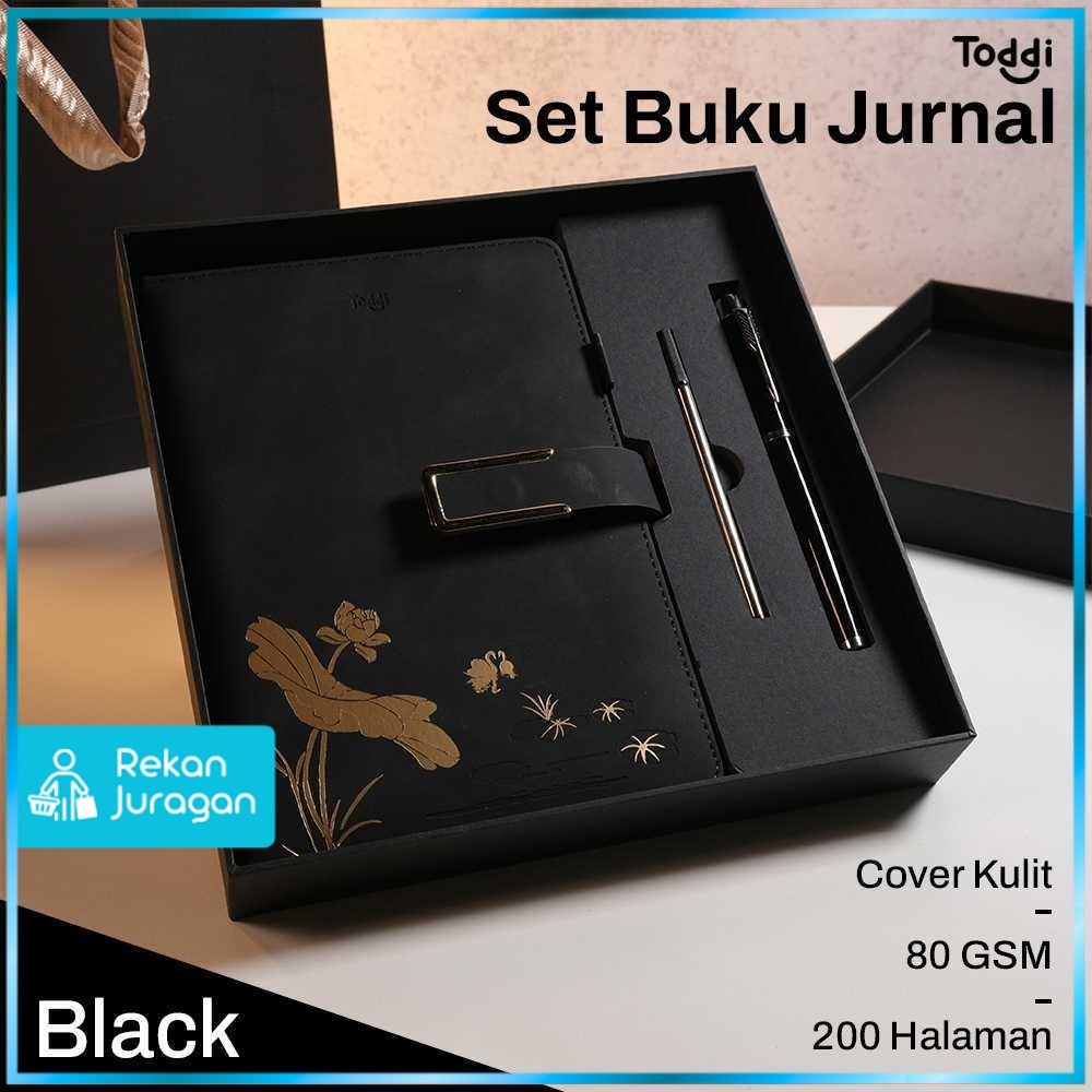 

Toddi Set Buku Jurnal Leather Notebook Diary 80GSM 200 Halaman - JG663