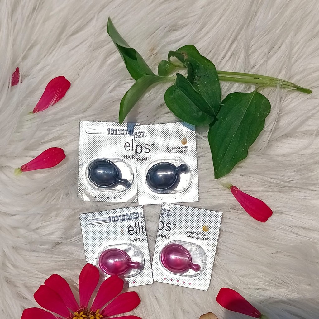 PROMO ECER VITAMIN RAMBUT ELIPS 1 PCS/HAIR VITAMIN RAMBUT ELIPS / PENUTRISI RAMBUT ELIPS HITAM
