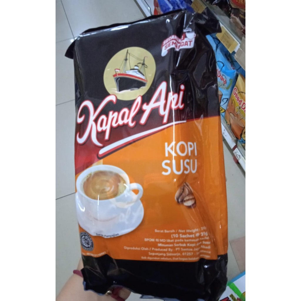 

Kapal Api Kopi Susu (10Sachet @31gr)