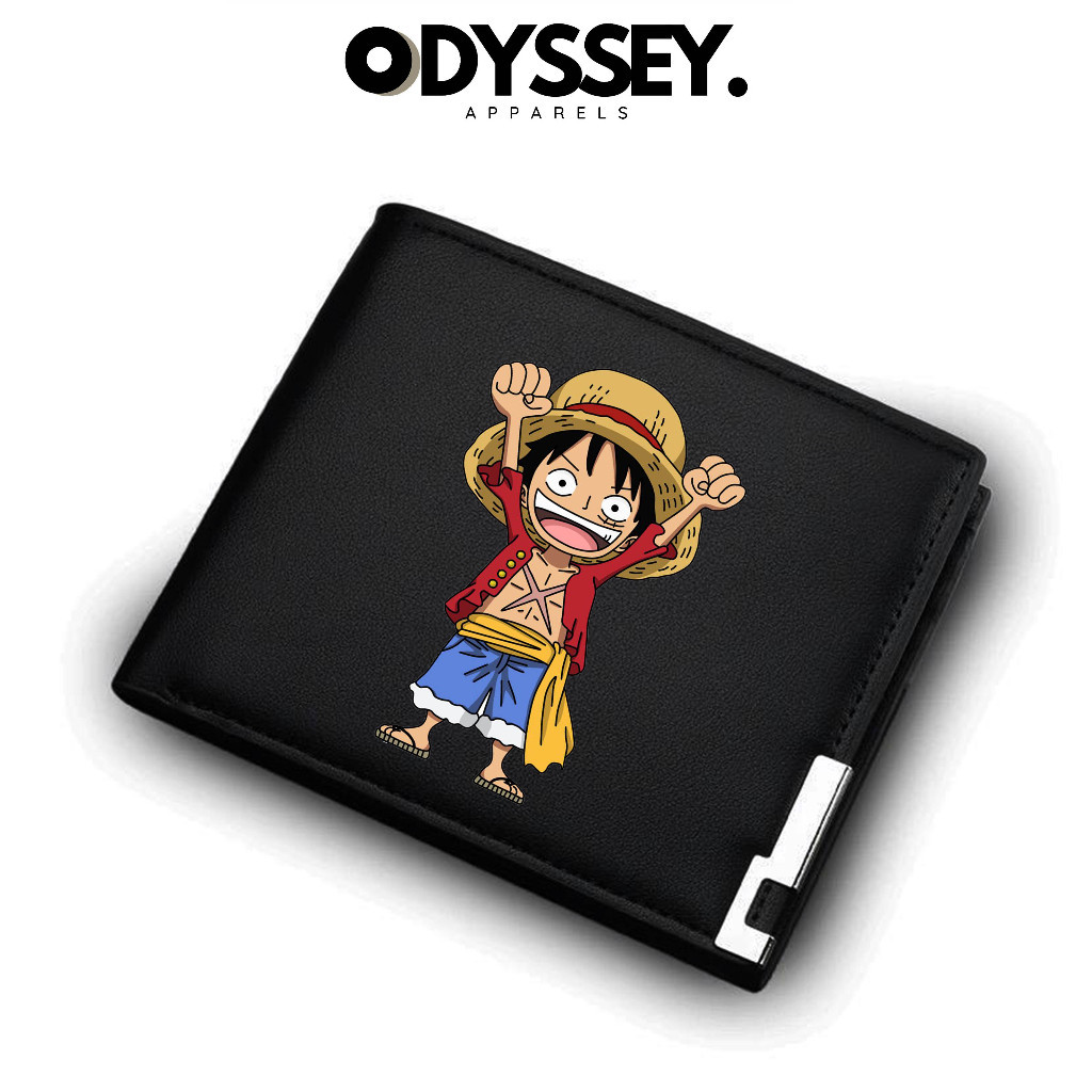 Flashsale/Dompet Pria Lipat LUFFY ONE PIECE DOMPET KULIT ANIME ONE PIECE V2