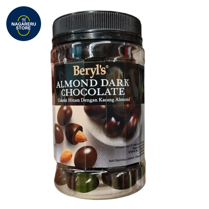 

Beryl's almond dark chocolate (coklat hitam dengan kacang almond) 450gr