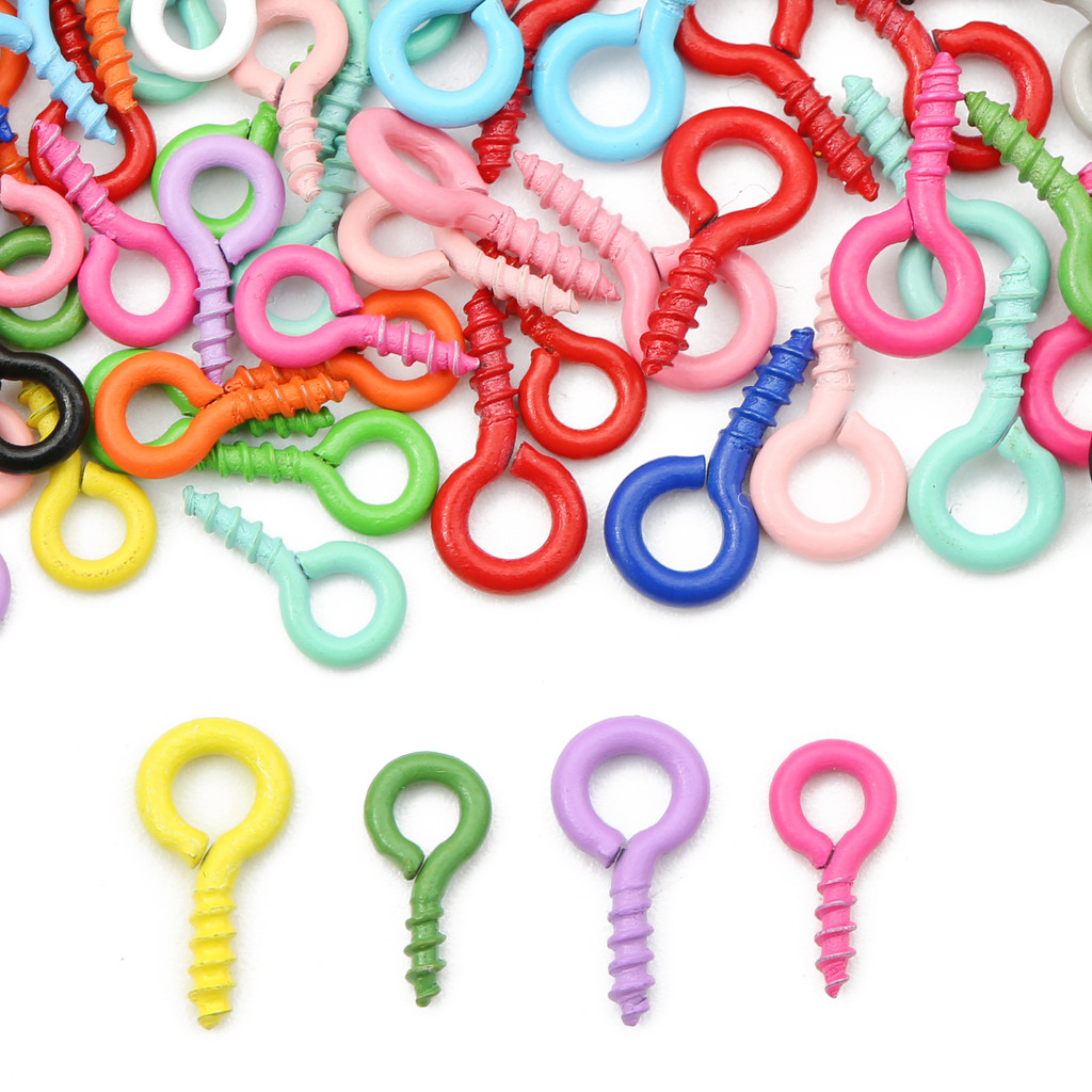 

About100-200Pcs Iron Paint Sheep Eyes Colored Iron Sheep Horn Screws Handmade Y Jewelry Accessories Materials