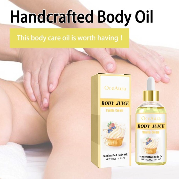 OceAura Vanilla Body Care Oil for Dry Skin Slimming Massage Moisturizing and Firming Skin Body Care 