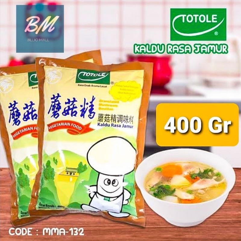 

Totole Kaldu Rasa Jamur 400 gram / Totole Kaldu Jamur 400 gr / Totole Jamur 400 gr / Totole 400 gr / Vegan Food HALAL MUI