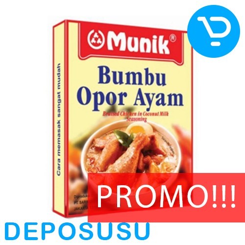 

[[PROMO]]New MUNIK Bumbu OPOR AYAM 65g | Braised Chicken in Coconut Seasoning