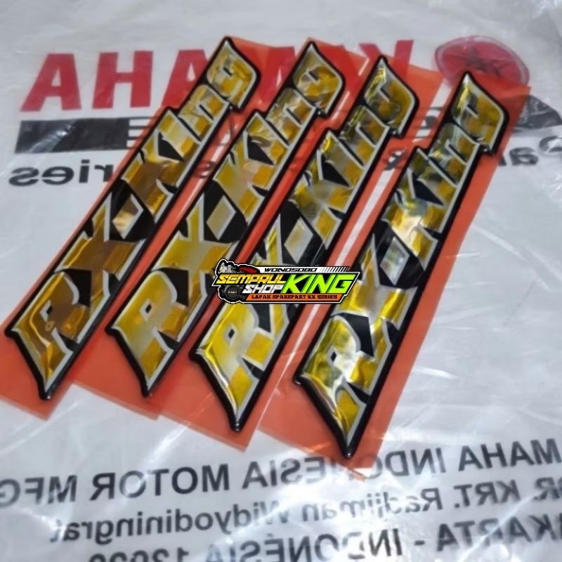 Stiker Logo Emblem Tangki RX KING 2001 2002 Original lospak