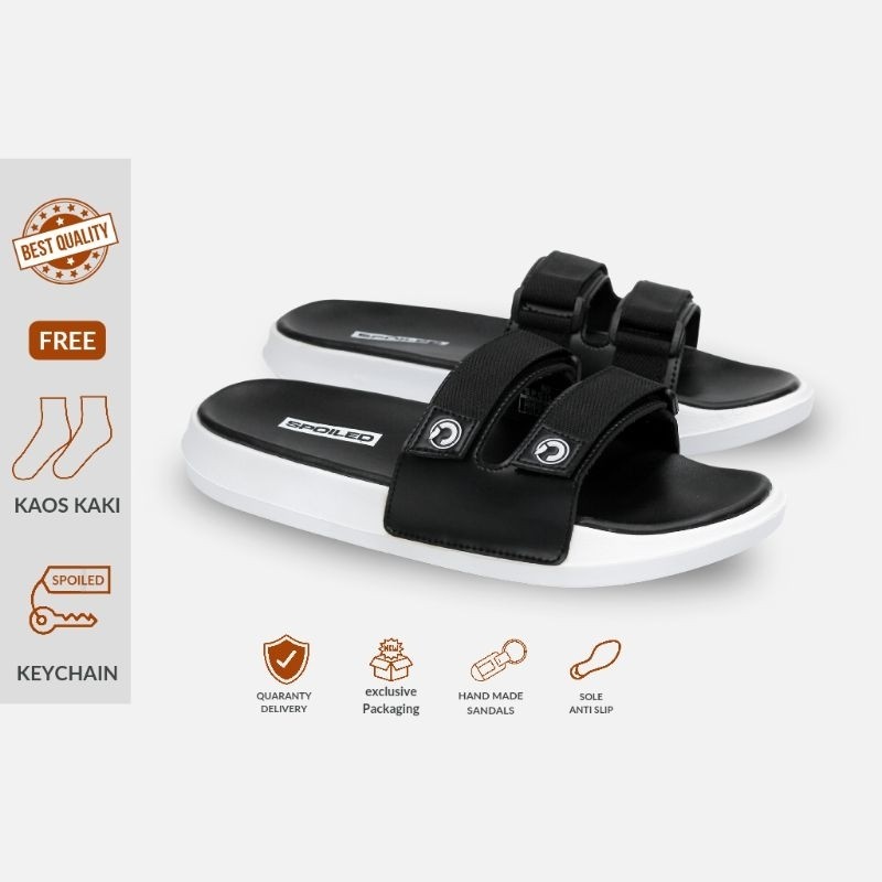 New Spoiled - Sld 04 - Sendal Slide Pria Terbaru Sandal Selop Pria Slip On Cowok