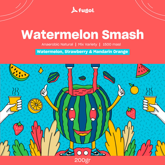 

Kopi Arabika Watermelon Smash! 200 gram Natural ( Biji / Bubuk ) - Biji