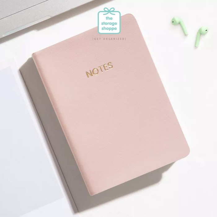 

A5 Notebook Journal Lined Plain Dotted Grid - Pink, Lined
