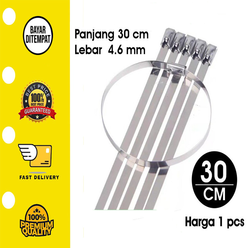 

Pengikat Kabel Ties Stainless Steel Cable Ties Metal Serbaguna