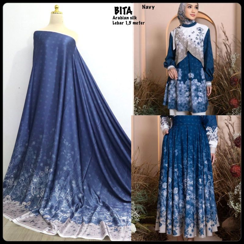 Manang textile - kain meteran motif Bita hijab muslimah