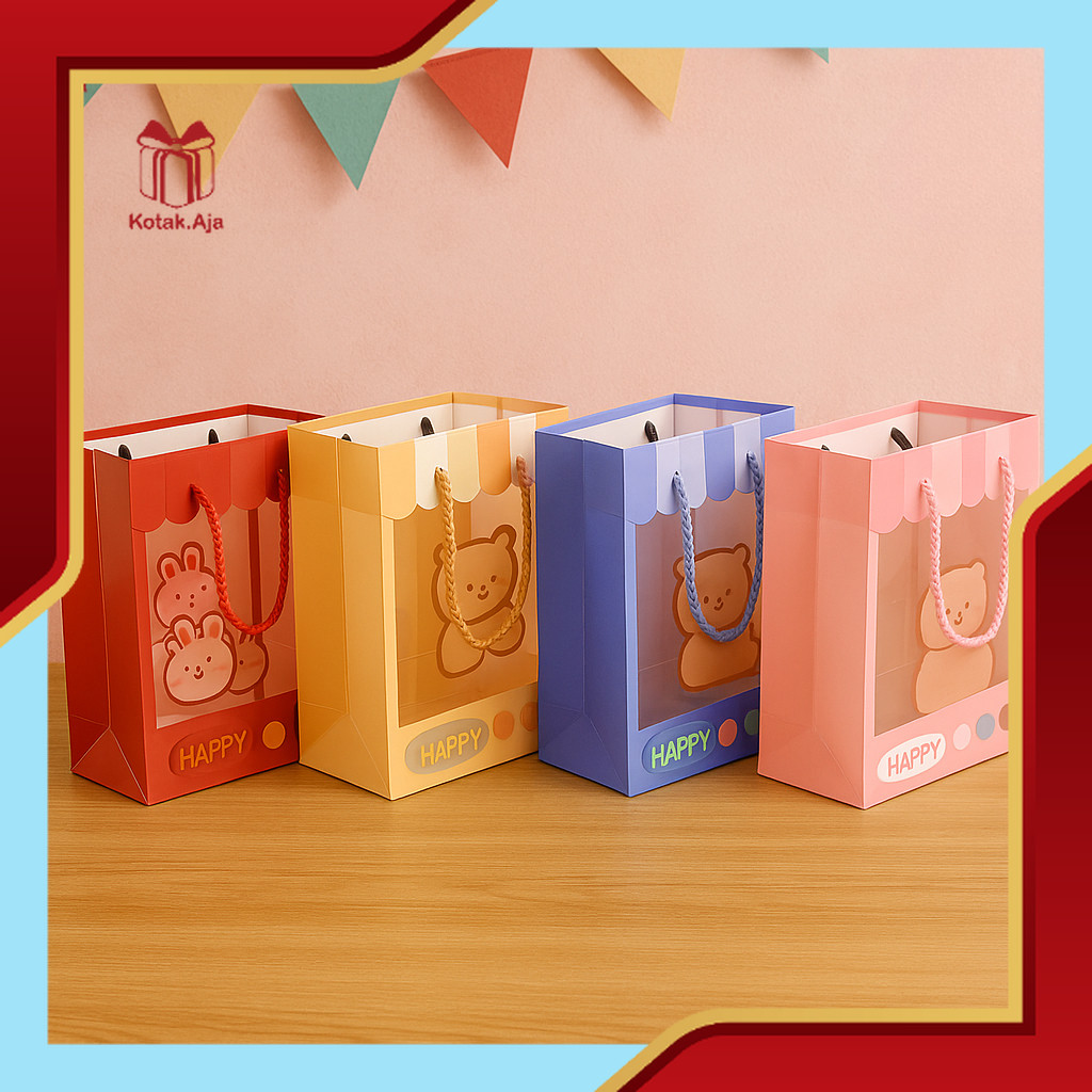 

Paper Bag Ultah Anak / Goodie Bag Ultah Anak / Hampers Ultah Anak / Souvenir Ultah Anak I AB08A1-AB10A1