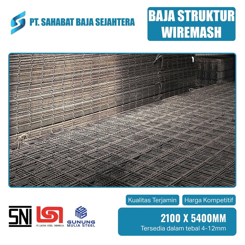 Wiremesh - Plat Besi Wiremesh 2100 x 5400