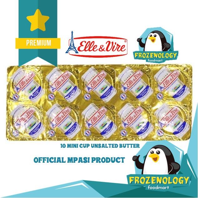 

[[PROMO]] Elle Vire Unsalted Butter UB Baby 10 x 10 gr g Mentega MPASI Bayi Kids