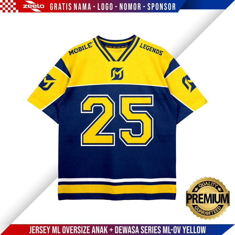 JPSC APPAREL Baju / Kaos / Jersey ML Mobile Legend Oversize Anak & Dewasa Full Print Gratis Nama Log