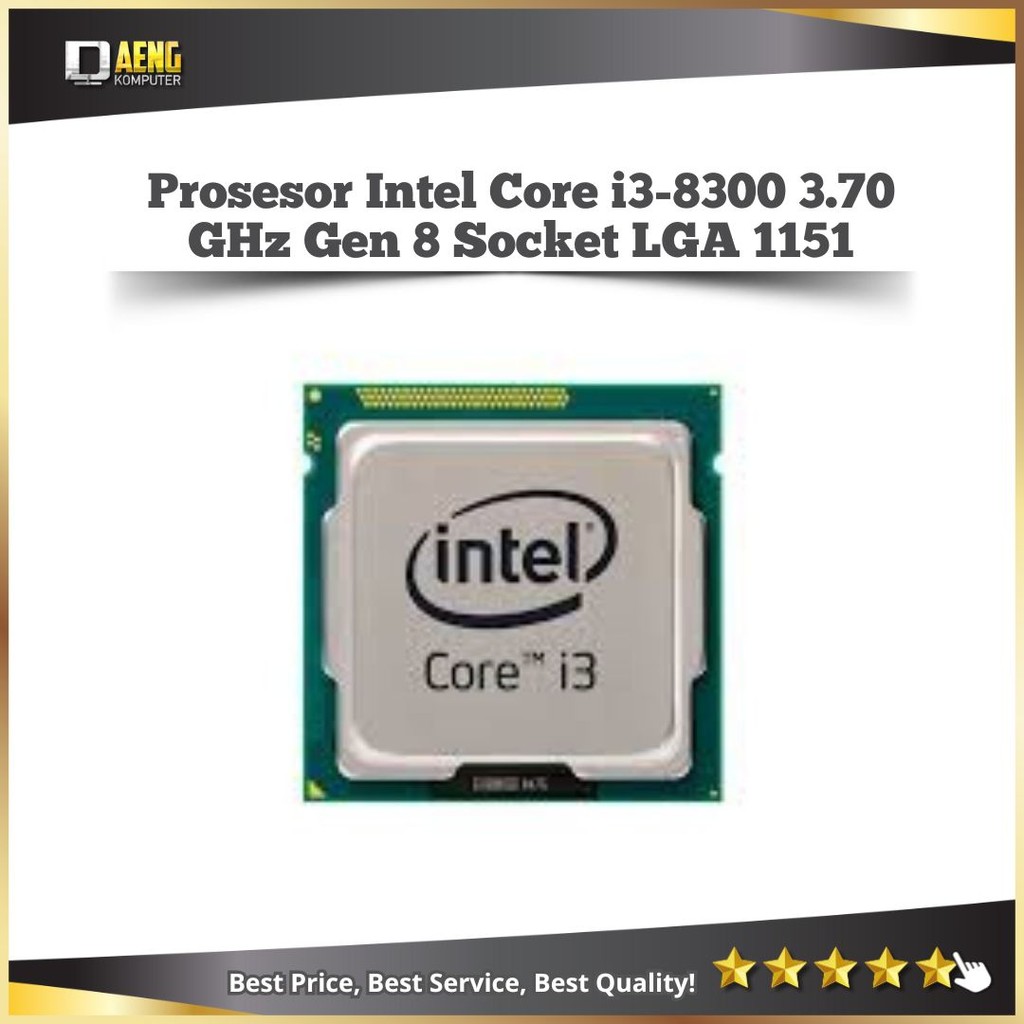 Prosesor pc Intel Core i3 8300 3.70 GHz Socket 1151 gen 8