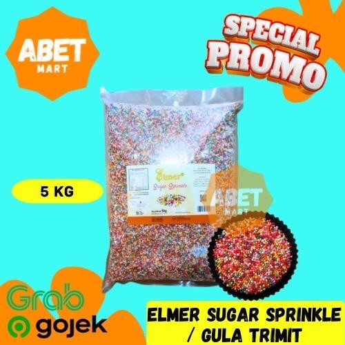

Elmer Sprinkle 5Kg - 5 Kg Spikel Gula Trimit Warna Warni Hiasan Kue Roti Taburan Bola Bulat Kecil Manis Pak Pcs Dus