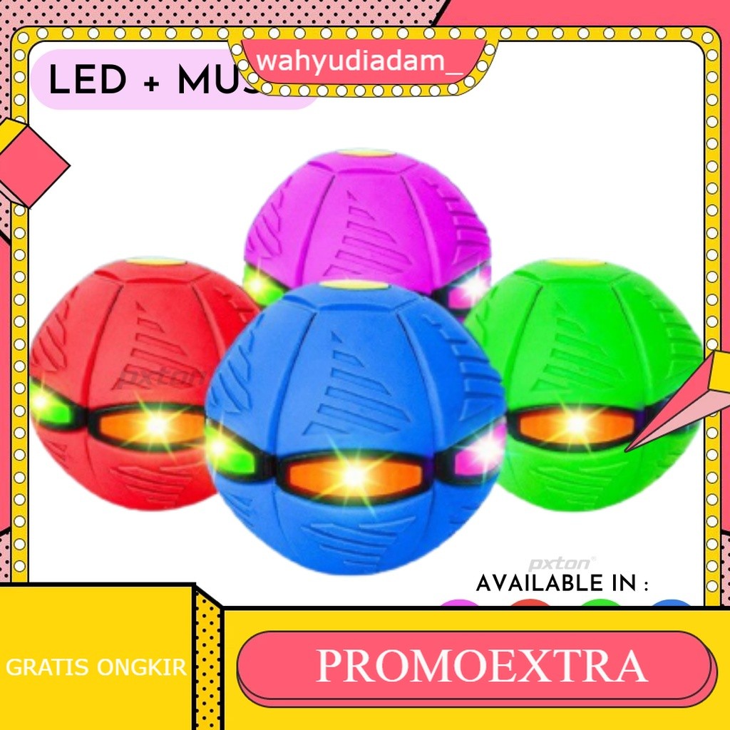 Mainan Bola Led + Music Ajaib Viral | UFO Magic Ball Mainan Anak Viral / Mainan Anak / Bola / Mainan