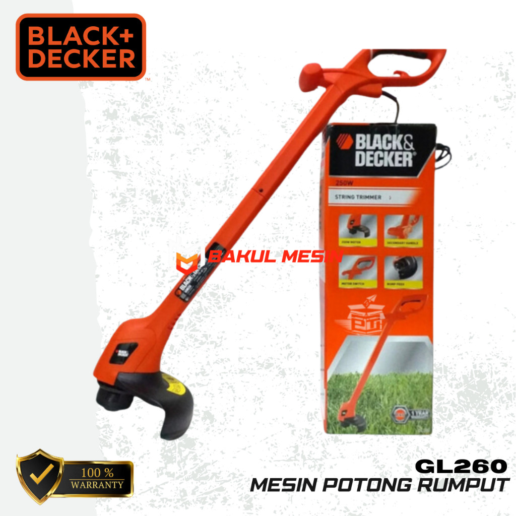 GL260 Black Decker GL 260 Mesin Potong Rumput senar