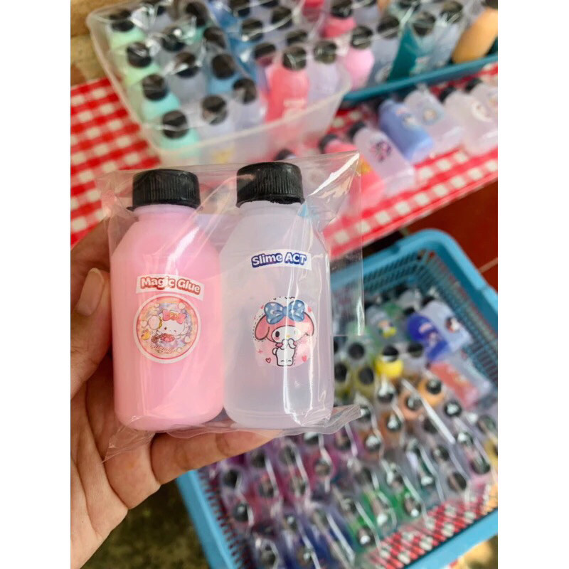slime kit tofu clear jelly slimekit 50ml | paket hampers ulang tahun anak | paket mainan | hampers u