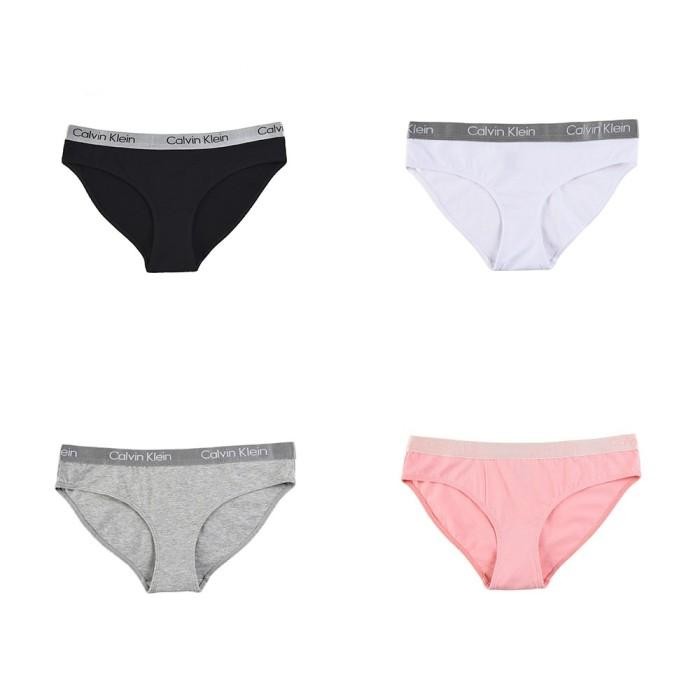 4 PACK Original Calvin Klein Celana Dalam Wanita Katun Murni - 4PCS, S(45-55KG)