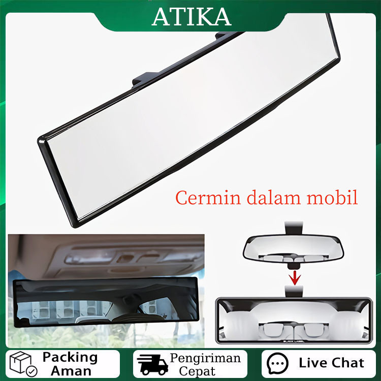 Spion Tengah Mobil Kaca Spion Tengah Mobil Kaca Spion Mobil Universal Pandangan luas【ATIKA】