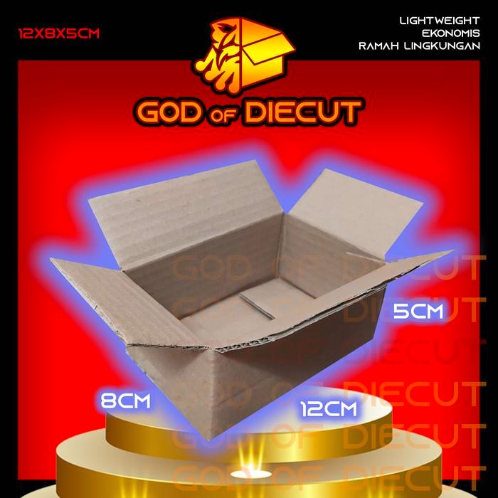 

12x8x5 cm kardus box kotak karton packing barang polos baru