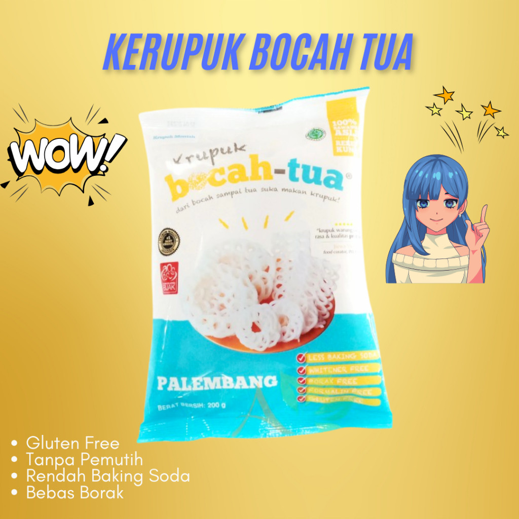 

Kerupuk Bocah Tua 200 gr - Krupuk Bentuk Mawar Kualitas Premium BPOM