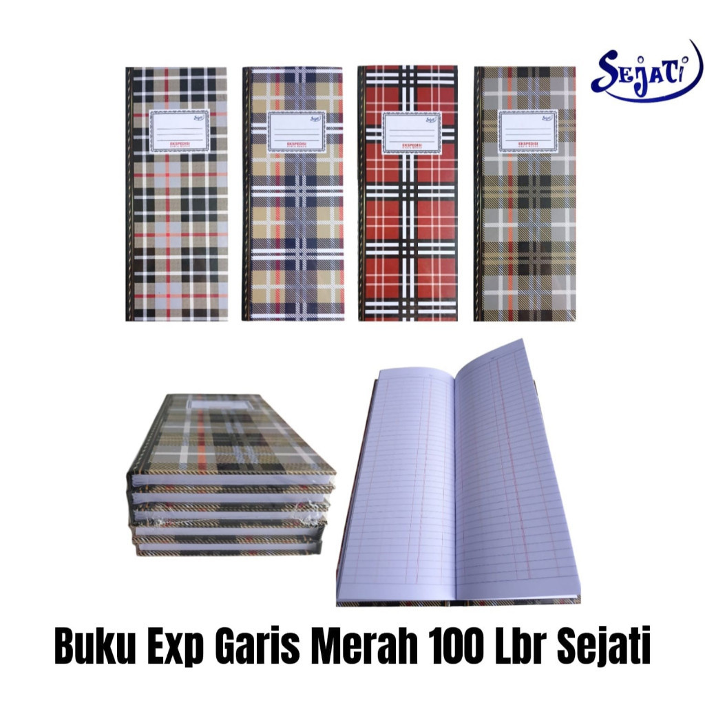 

Buku Hard Cover SEJATI ekspedisi garis merah 100lembar