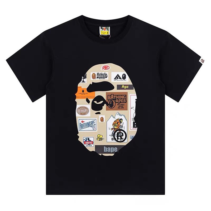 New COD Aape Bape A bathing ape Japan T shirt Tee tshirt tops Baju Kemeja Unisex lelaki men man Bath