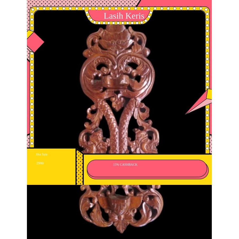 Blawong Tempat Keris Isi 1 Ukir Naga Liman KRS8