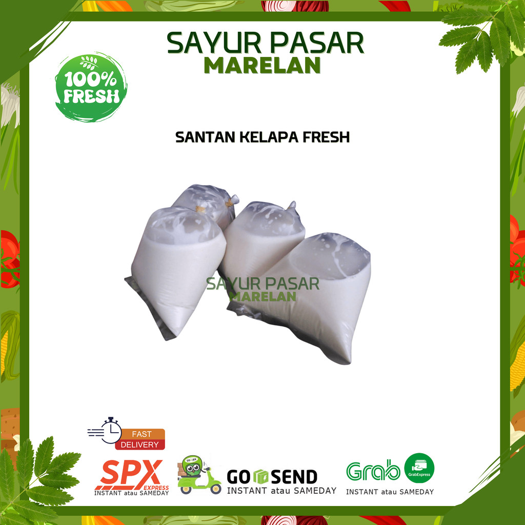 

SANTAN KELAPA PERAS FRESH KENTAL - 250gr 500gr 1kg