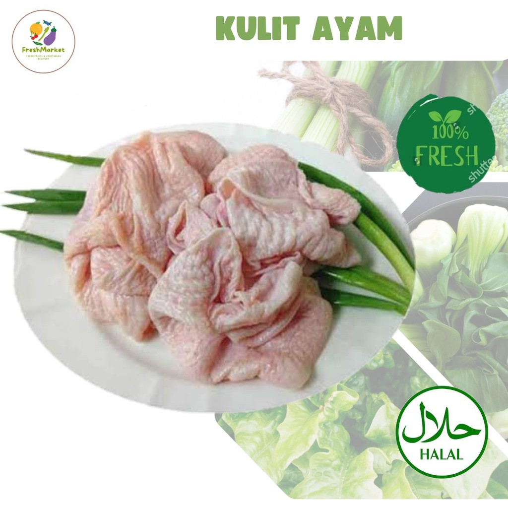 

Kulit Ayam Mentah Bersih Segar 500 Gram Sayurinstant