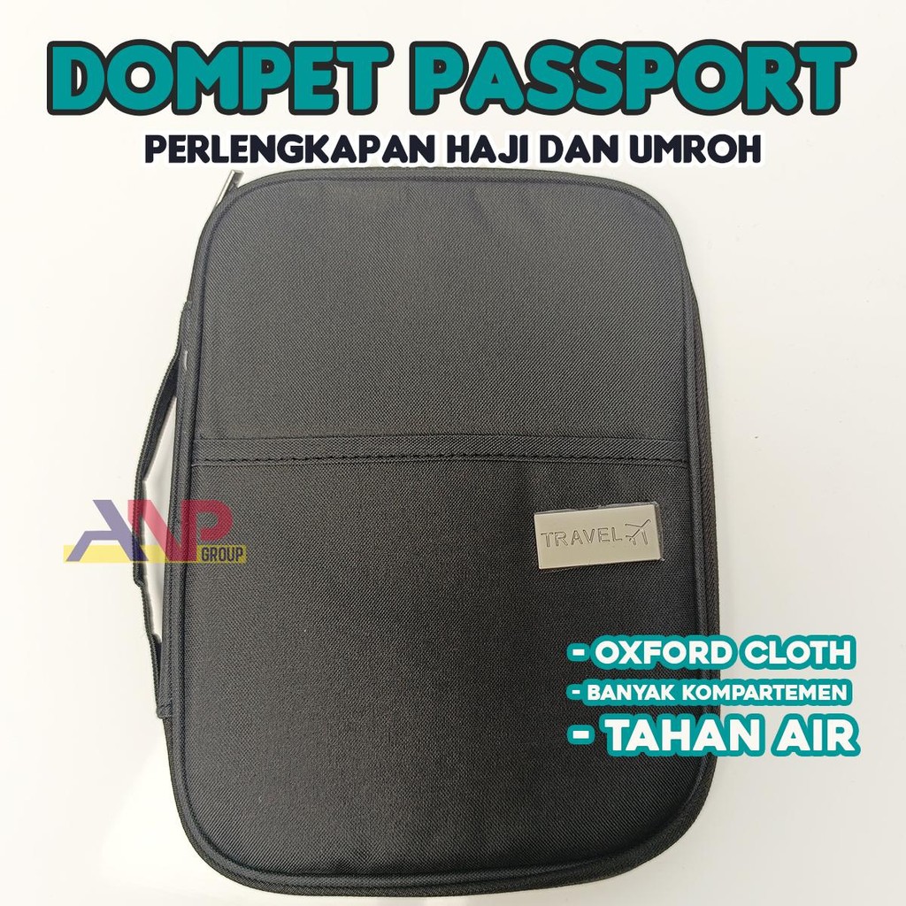 ANP88 Tas Passport Untuk Jamaah Haji dan Umroh / Tempat Dokumen Haji dan Umroh / Tas Passport Tahan 